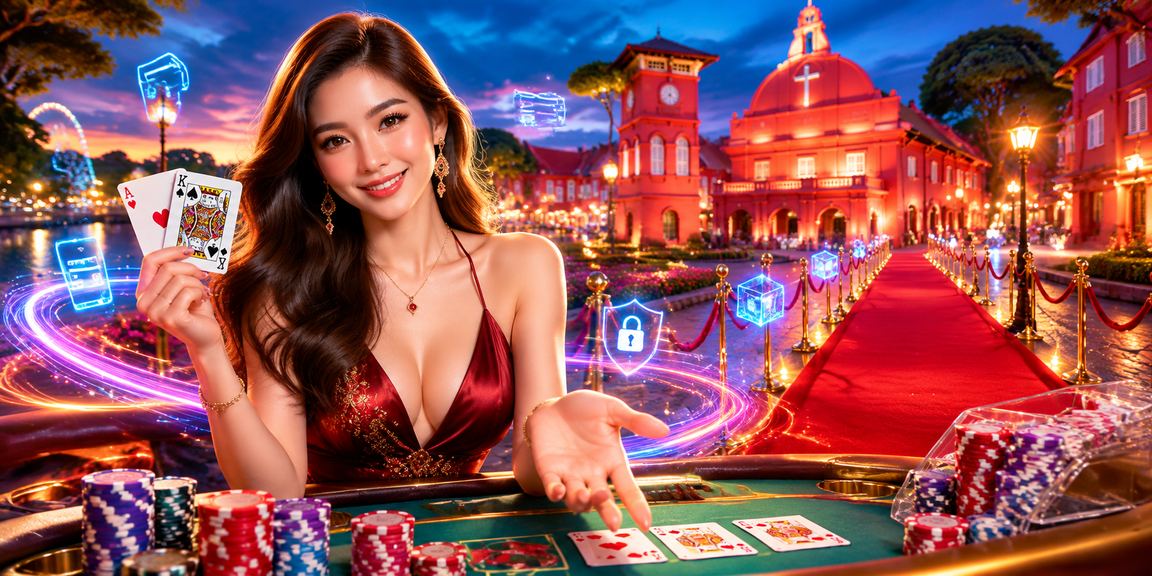 Melaka player enjoying a secure online casino Baccarat game