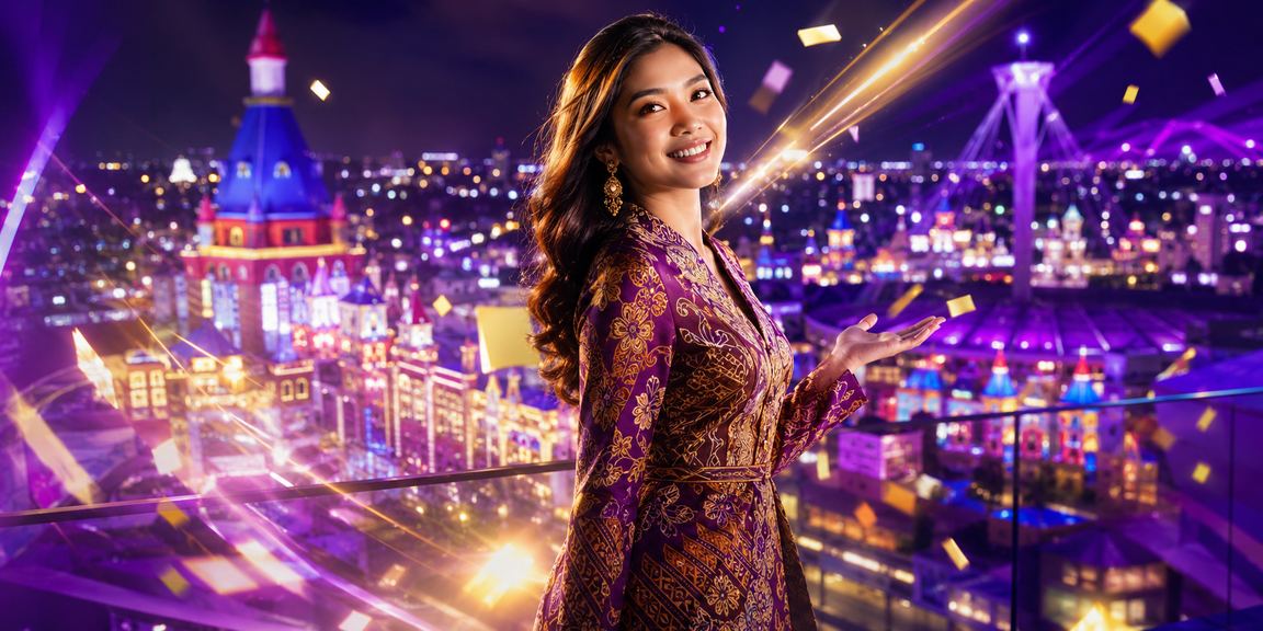 Gaya batik Malaysia dalam suasana kasino pertaruhan dalam talian